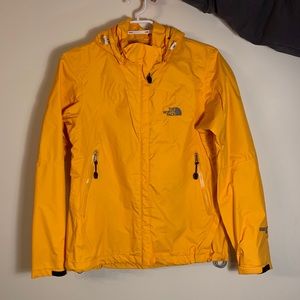 Yellow North Face Rain Jacket